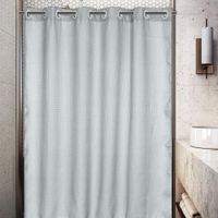 Cortina De Baño Waffle Sin Ganchos Gris Claro 180X180 Cm - Viva