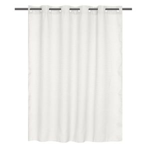 Cortina De Baño Waffle Sin Ganchos Crema 180X180 Cm - Viva