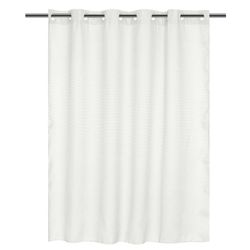 Cortina De Baño Waffle Sin Ganchos Blanca 180X180 Cm - Viva
