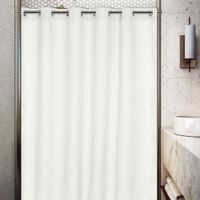 Cortina De Baño Waffle Sin Ganchos Blanca 180X180 Cm - Viva