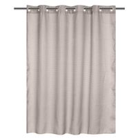 Cortina De Baño Waffle Sin Ganchos Gris 180X180 Cm - Viva