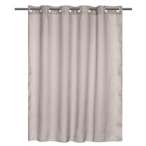 Cortina De Baño Waffle Sin Ganchos Gris 180X180 Cm - Viva