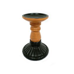 Candelero Negro Y Café 19x13 Cm - Casa Bella