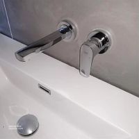 Set De Mezcladora Para Lavamanos De Pared De 2 Orificios
