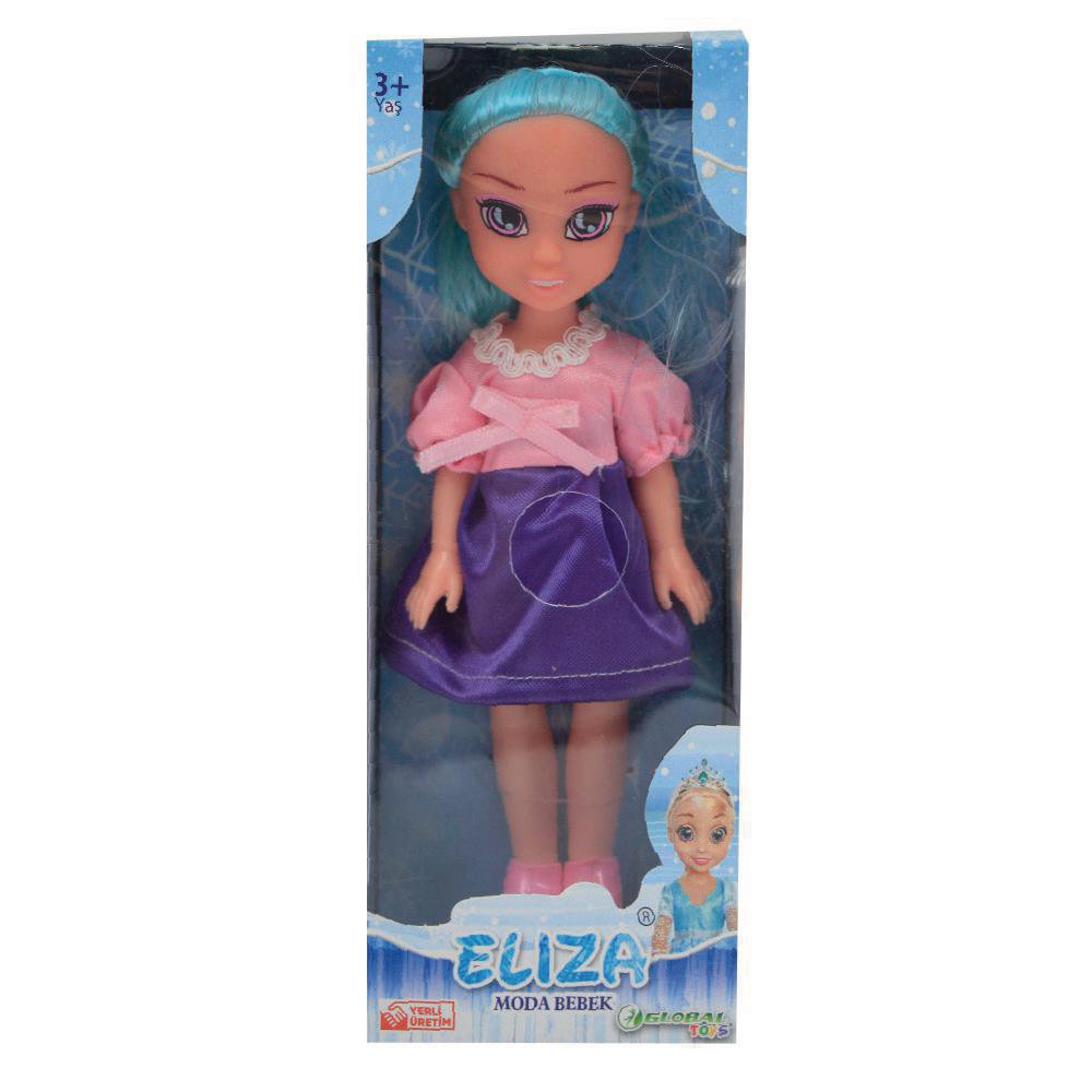 Muñeca Eliza de Moda Presentación Surtida Muñeca Eliza Con Cabello Azul - Global Toys