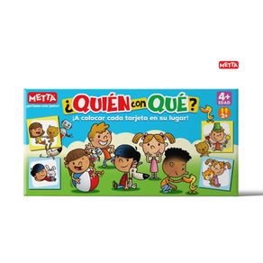 Juego Quien Con Que - Metta