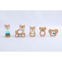 Set De 5 Chinchines De Madera Animales - Koala Baby