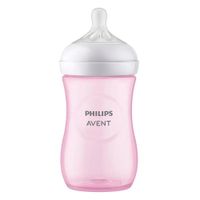 Set De Biberones Natural Response Rosado 3.0 9 Oz - Avent