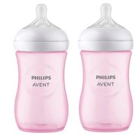 Set De Biberones Natural Response Rosado 3.0 9 Oz - Avent