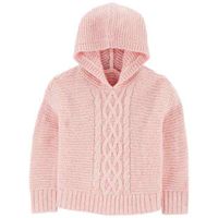 Suéter Rosado Con Gorro Para Niña - Carters Varias Tallas