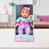 Muñeca Bebé Maggie Ropa Morada 12 Plg - Gigo