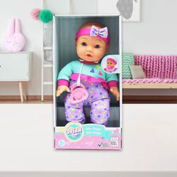 Muñeca Bebé Maggie Ropa Morada 12 Plg - Gigo
