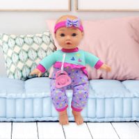 Muñeca Bebé Maggie Ropa Morada 12 Plg - Gigo