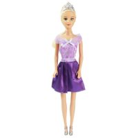 Muñeca Princesa Vestido Morado 12 Plg - Tip-top