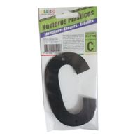 Letra Plástica "C" con Tornillos - Sigo