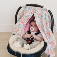 Cobertor para Portabebés de Flores - Bebe Au Lait