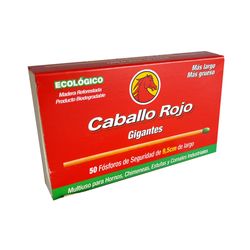 Caja De Fósforos Gigantes 50 Unidades 9.5 Cm - Caballo Rojo