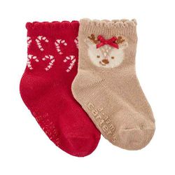 Set de 2 Pares de Calcetas Navideñas para Niña - Carters Varias Tallas