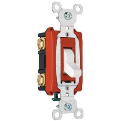 Interruptor de Empotrar Blanco y Naranja de 20 A 120 - 277 V - Legrand