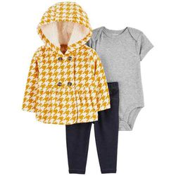 Cárdigan Pantalón y Body para Niña - Carters Varias Tallas