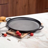 Sartén Comal Hierro Fundido 34 Cm Negro - Picca