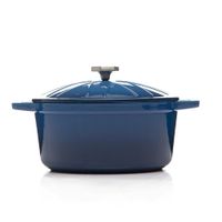 Olla Con Tapa Hierro Fundido 20 Cm Azul - Picca