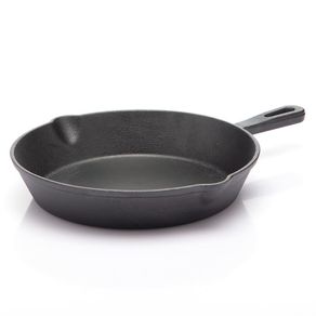 Sartén Tipo Skillet Hierro Fundido 26 Cm Negro - Picca