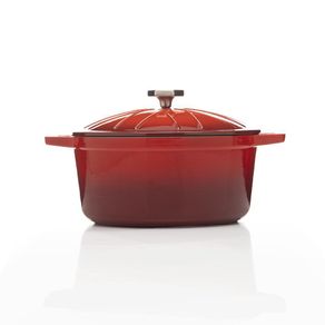 Olla Con Tapa Hierro Fundido 20 Cm Roja - Picca