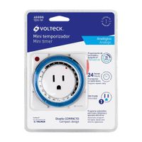 Mini Temporizador Analógico de 15 A - Volteck