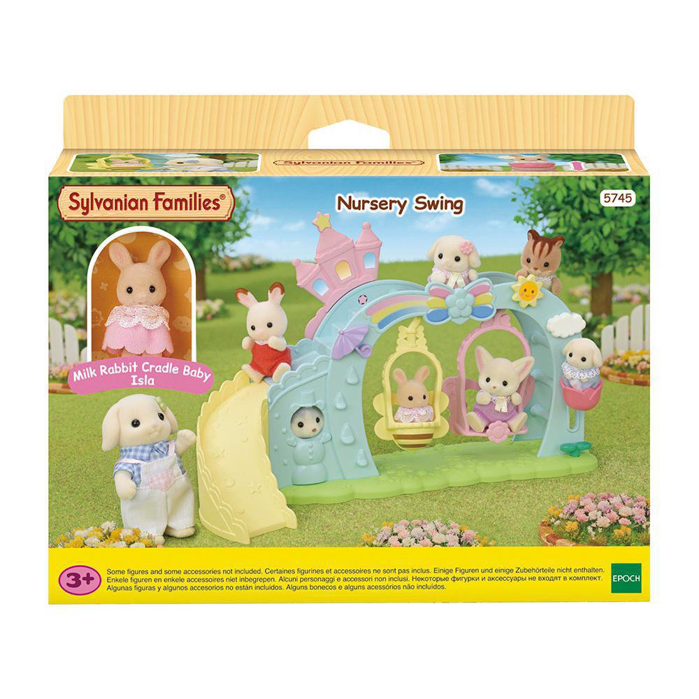Set de Juego Sylvanian Families Columpio de la Guardería con Figura de Conejita Set de Jue…