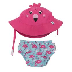 Sombrero Diseño Flamingo Talla 6 - 12 Meses - Zoocchini