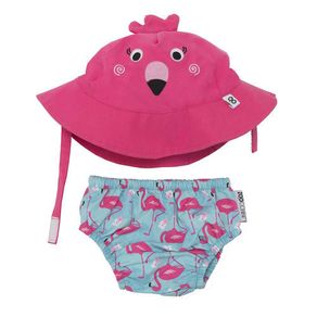 Sombrero Diseño Flamingo Talla 6 - 12 Meses - Zoocchini
