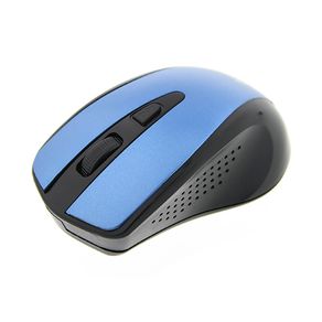 Mouse Óptico Inalámbrico de 4 Botones Azul y Negro - Xtech
