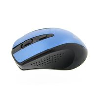 Mouse Óptico Inalámbrico de 4 Botones Azul y Negro - Xtech