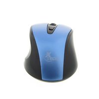 Mouse Óptico Inalámbrico de 4 Botones Azul y Negro - Xtech