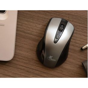 Mouse Inalámbrico de 2.4 Ghz Gris y Negro - Xtech