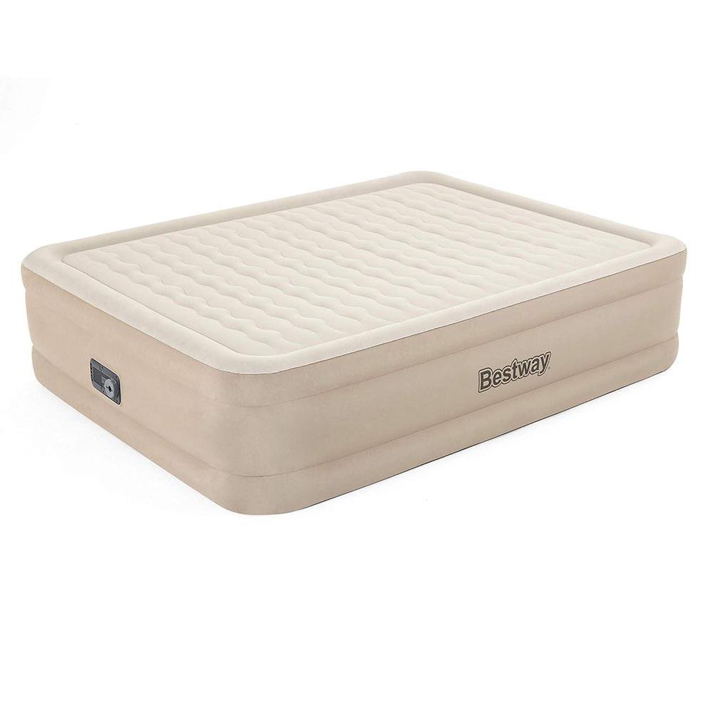 Colchón Inflable Queen Fortech 220V con Bomba Eléctrica Integrada Gris