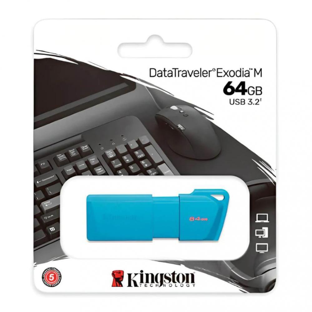 Memoria USB 64 GB Color Celeste Memoria Usb Celeste de 64 Gb