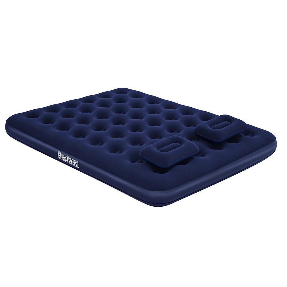 Colchón Inflable Queen con Inflador y Almohadas Integradas