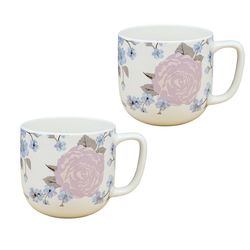 Set de 2 Pocillos Diseño Rosas 16.9 Oz - Toscana