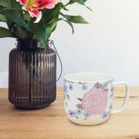 Set de 2 Pocillos Diseño Rosas 16.9 Oz - Toscana