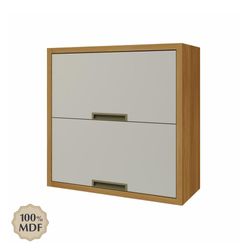 Gabinete Aéreo Impera 2 Gavetas Blanco y Café 80X32X78 Cm -  Z