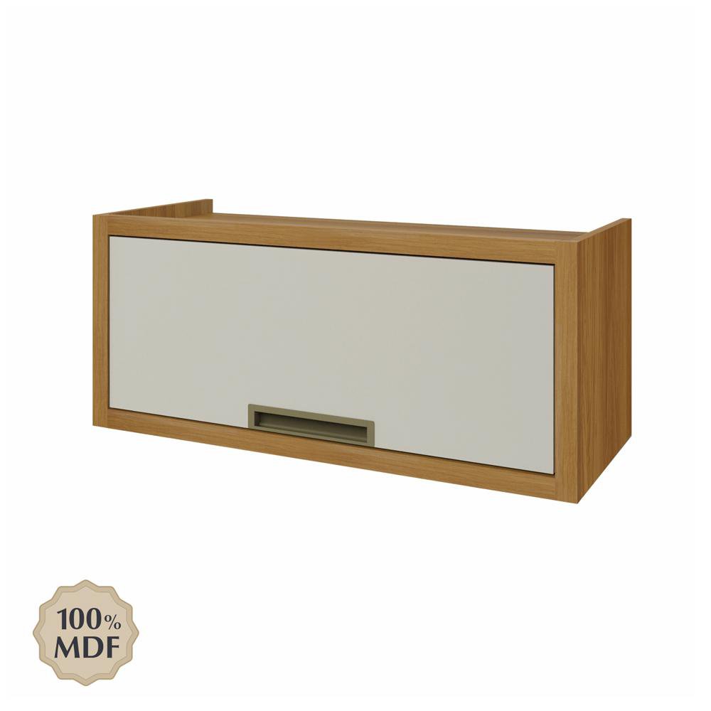 Gabinete Aéreo Impera con 1 Puerta 80 cm Color Café