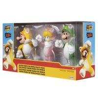 Set de Figuras de Mario World 3D de 4 Plg