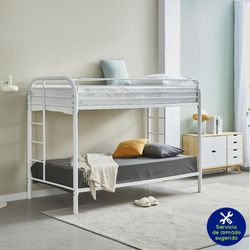 Litera Oasis Blanca De Metal