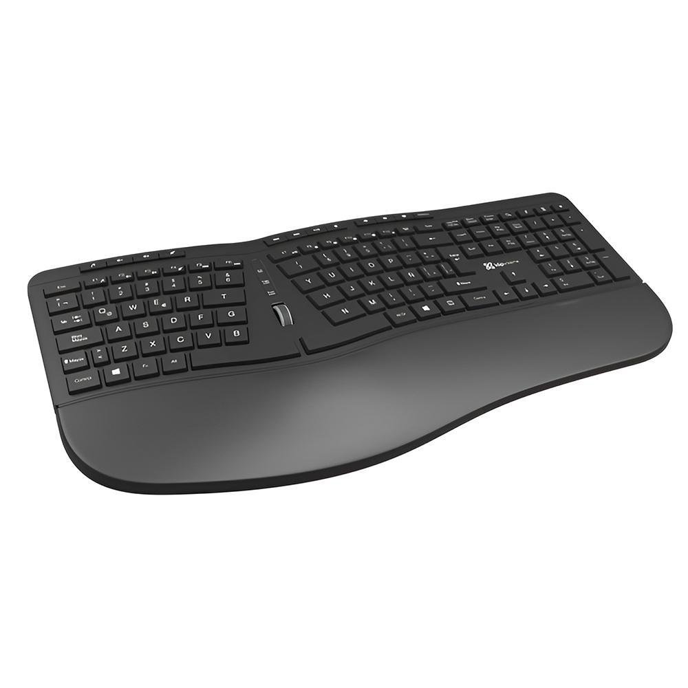Teclado Premium Ergonómico Inalámbrico Color Negro Teclado Premium Ergonómico Inalámbrico…