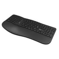 Teclado Premium Ergonómico Inalámbrico Negro - Klipxtreme