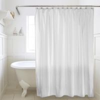 Cortina de Tela para Baño con Ganchos Blanca 180X180 Cm - Viva