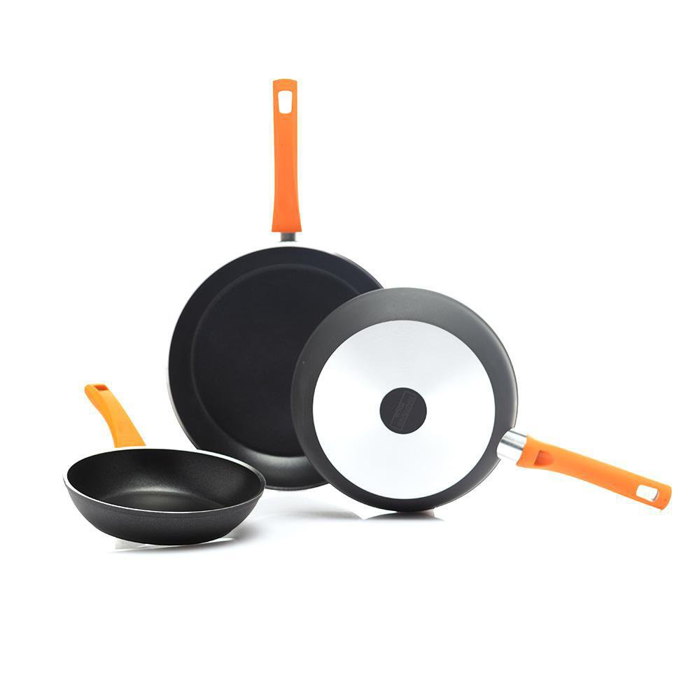 Set de 3 Sartenes Bastiani 20 24 y 28 cm con Revestimiento Antiadherente