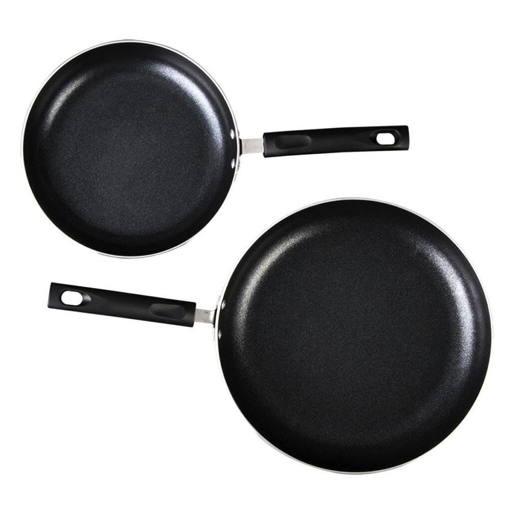 Set de 2 Sartenes 20 y 30 cm de Aluminio Esmaltado Color Negro